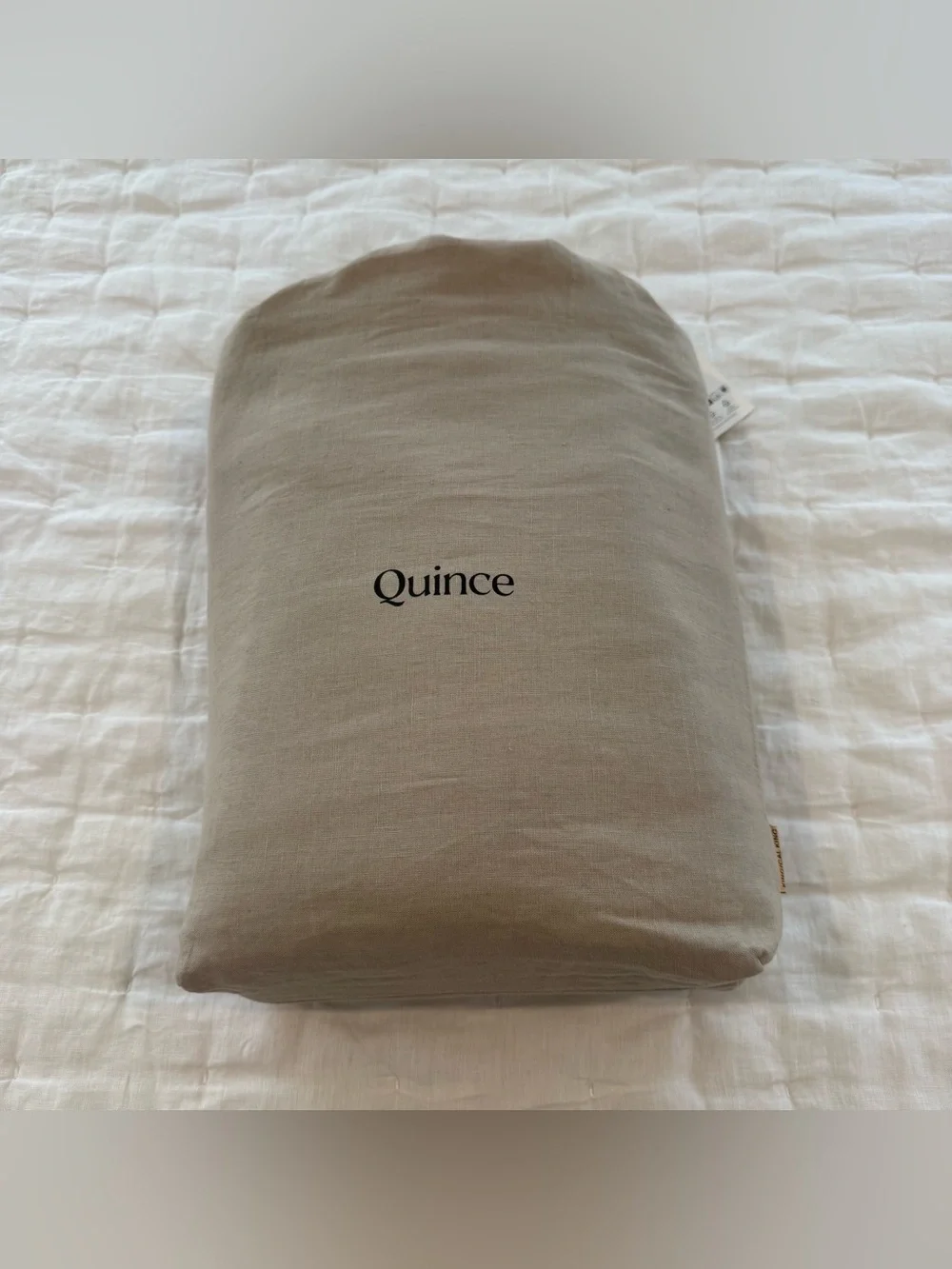 New Quince European Linen Duvet Cover Set King/CalKing MSRP 214 Toffee